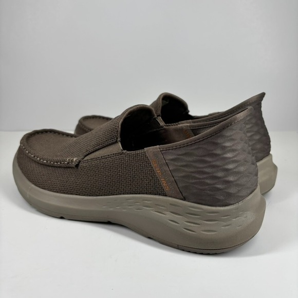Skechers Parson Ralven Men\'s US 11.5 Taupe Moc Toe Slip-On‎ Casual Comfort Shoes main image 9